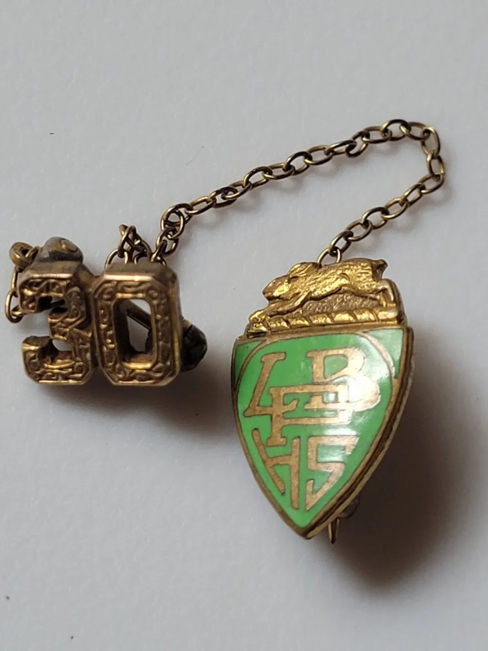 Vintage Long Beach Polytech H.S. lapel pin